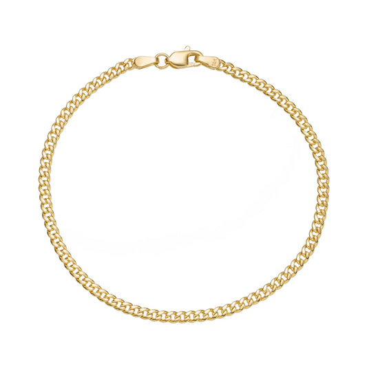 3MM MIAMI CUBAN BRACELET - GOLD