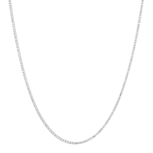 3MM TENNIS CHAIN - WHITE GOLD