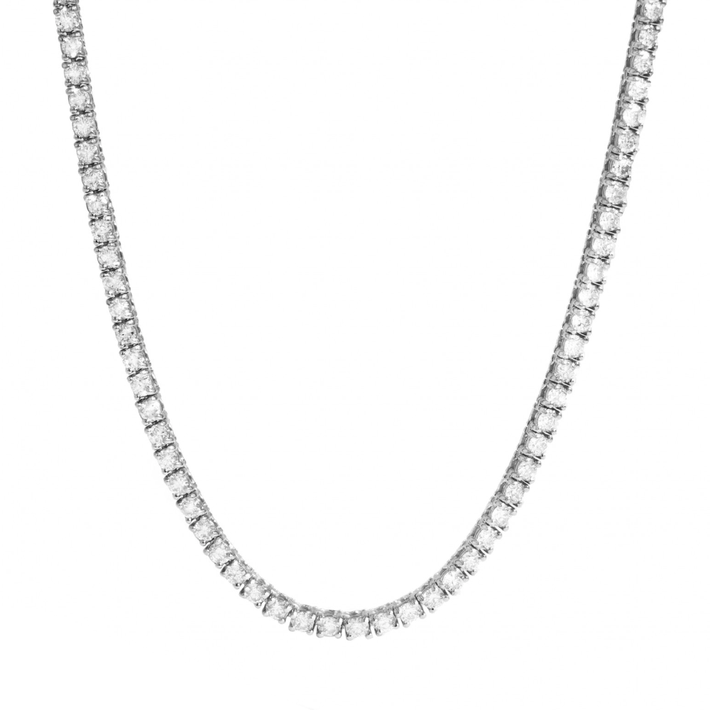 5MM TENNIS CHAIN - WHITE GOLD