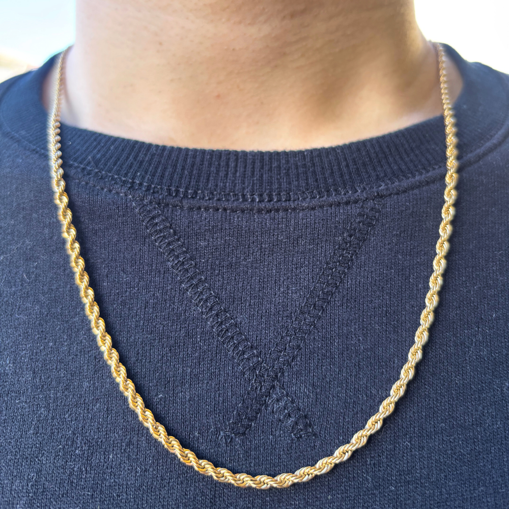 3MM ROPE CHAIN - GOLD